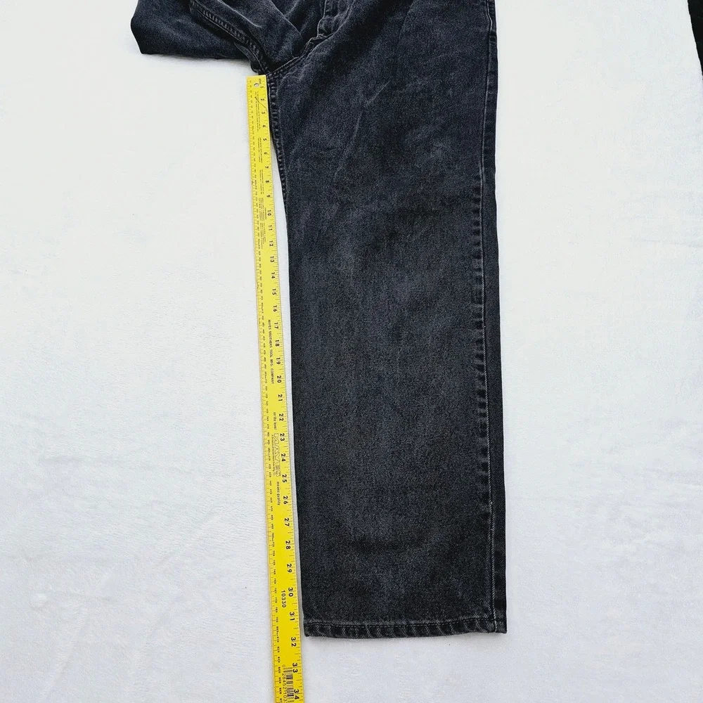 Levi's 550 Relaxed Fit Jeans Mens‎ 42x32 Black Denim Tapered Leg 90s Grunge